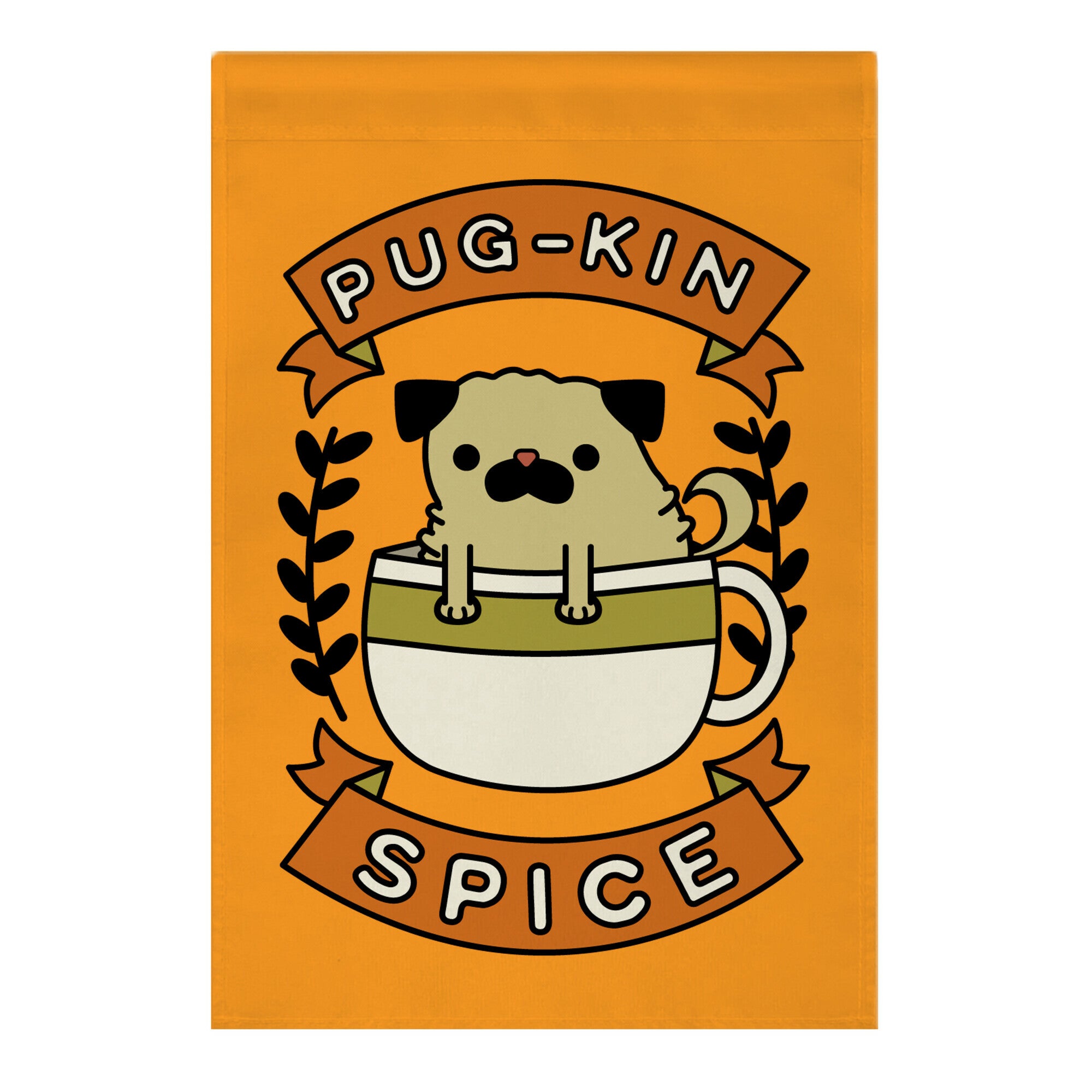 Pugkin Spice Garden Flag